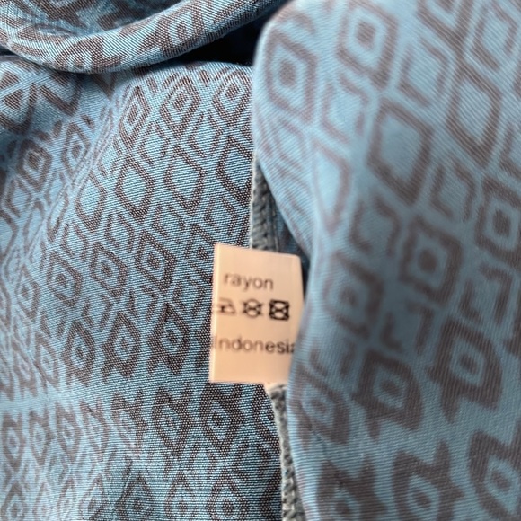 NWT Manaola Puako Kaftan Kapa Blue and Black O/S - Picture 11 of 11